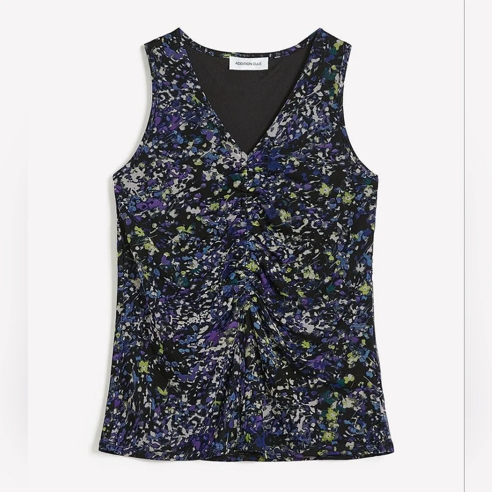 ADDITION ELLE Plus Size Sleeveless Fitted V-Neck Knit Top Blouse Size 3X - Picture 5 of 15